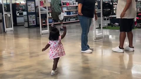 Toddler Giving Out High Fives