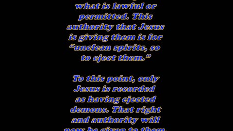 Matthew 10:1 - Daily Bible Verse Commentary