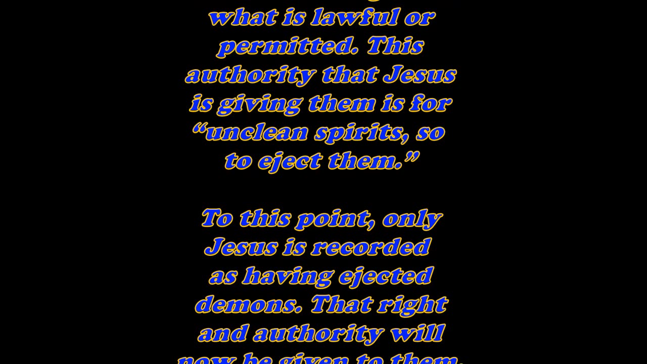 Matthew 10:1 - Daily Bible Verse Commentary