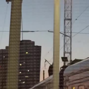 Man Grabs the Cables Above Kyiv Metro