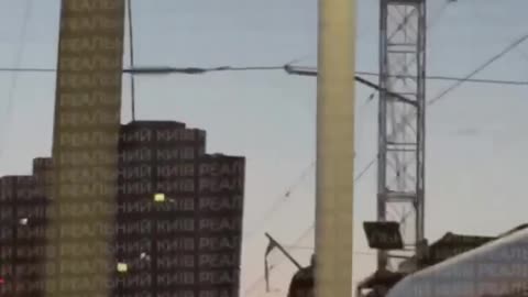 Man Grabs the Cables Above Kyiv Metro