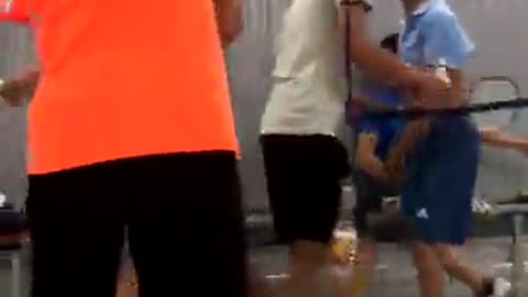 Friendly Badminton Match Who Will Win