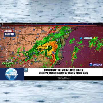 🌧️ Excessive Rainfall Alert: Flash Flood Potential! 4/10/25 #shorts #weatherupdate