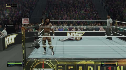 wwe 2k25 135 universe Santos Escobar VS Noam Dar