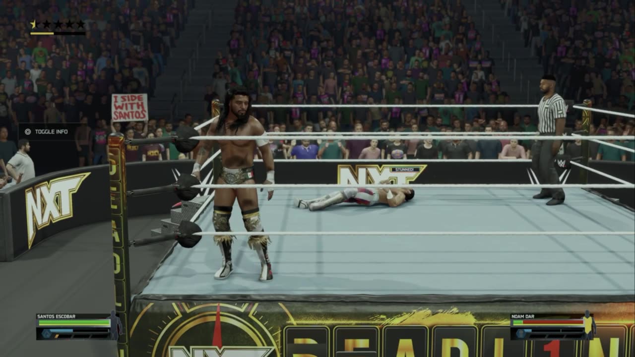 wwe 2k25 135 universe Santos Escobar VS Noam Dar