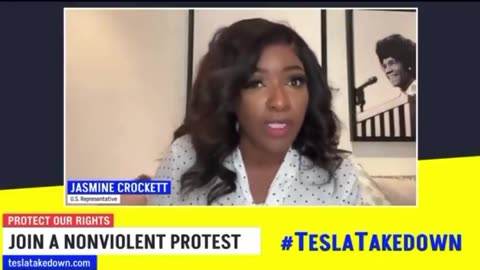 Jasmine Crockett calls on protesters to take down Elon Musk