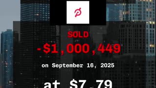 🔥 insider selling at $PTON #insidertrading #stocks #finance