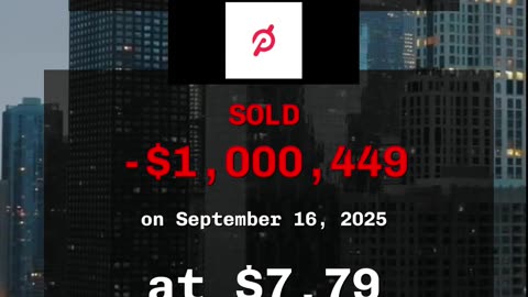 🔥 insider selling at $PTON #insidertrading #stocks #finance