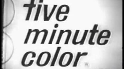 Commercial - Clairol Five Minute Color (1967) The thin grey line