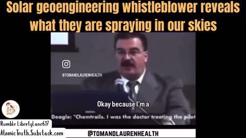 Geoengineering Whistleblower Who Used to Treat Chemtrail Pilots✈️