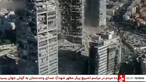 🇮🇷 Iranian State News shows an AI generated Tel Aviv 🛌