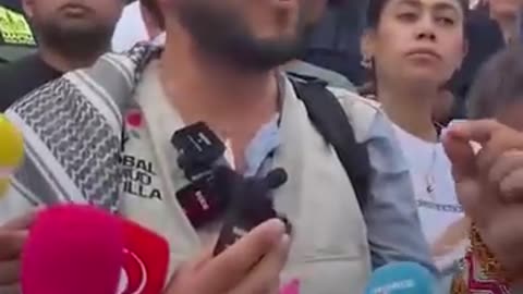 Tunis, Tunisia, Global Sumud Flotilla condemned Isreal's attack on one of the boats to GAZA