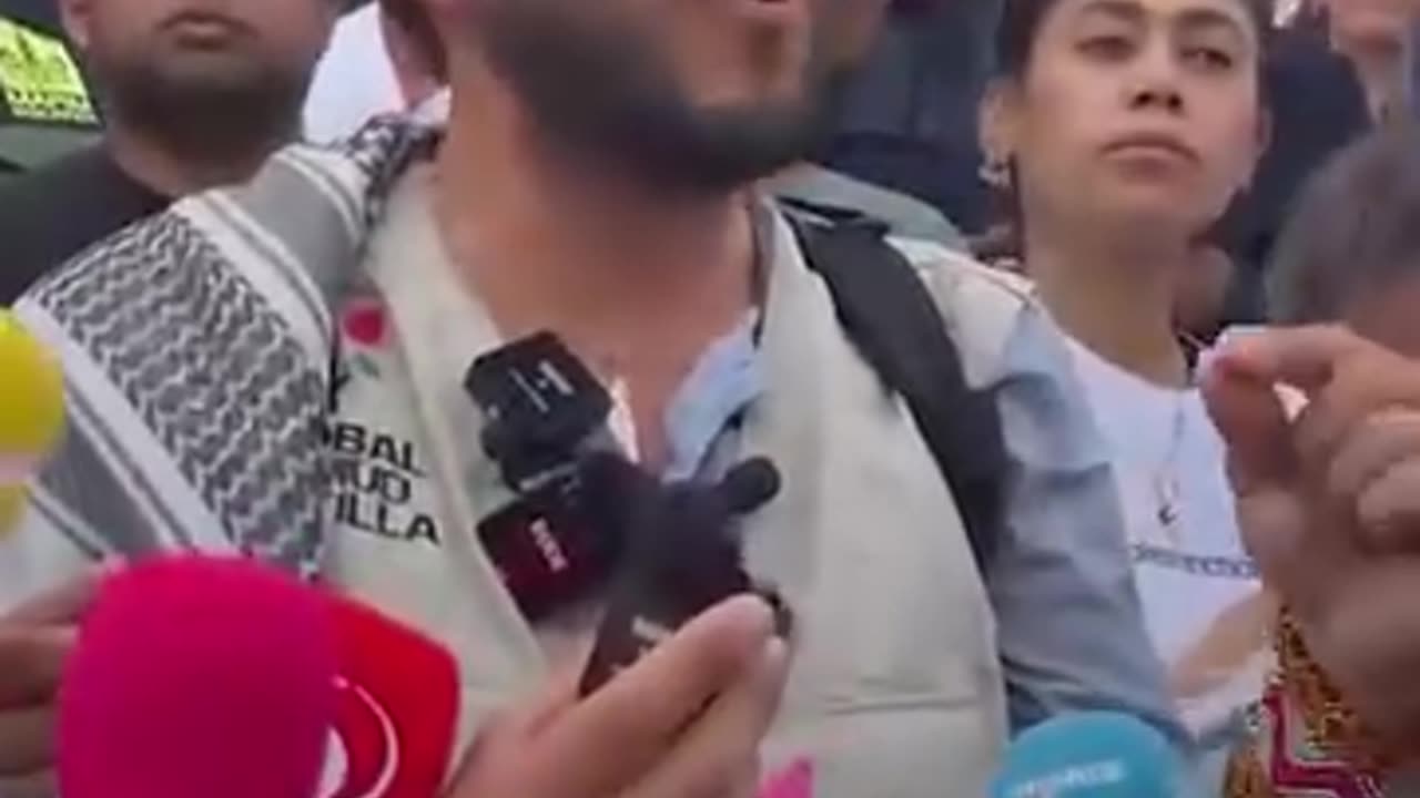 Tunis, Tunisia, Global Sumud Flotilla condemned Isreal's attack on one of the boats to GAZA