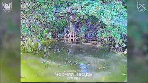🚁🔥 Ukraine Russia War | Ukrainian Drone Strike on Swimming Russian Soldier & Boat in Sumy | RCF