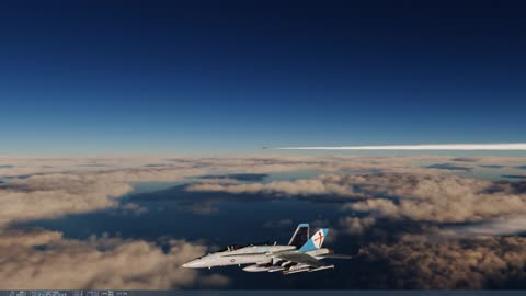 F/A-18C Mariannas evening flight