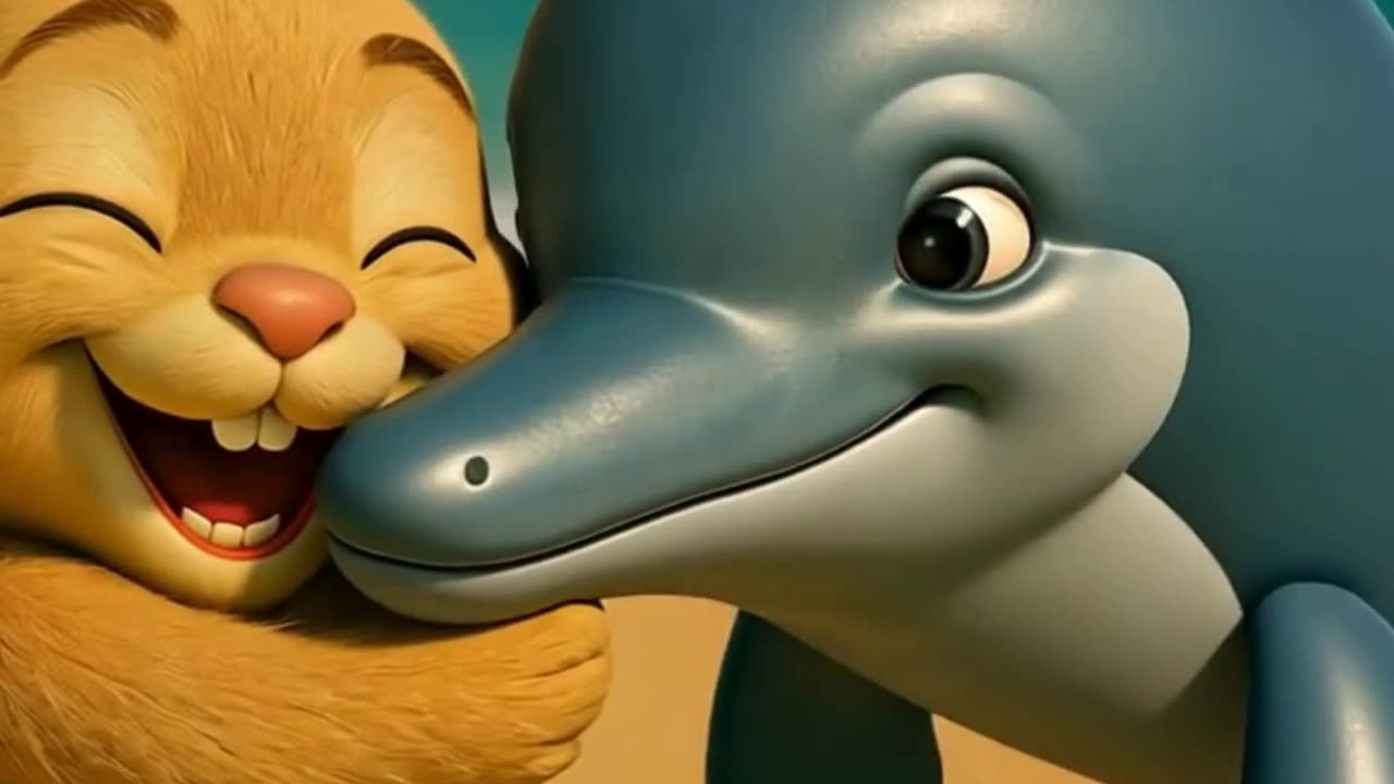 Bunny and Dolphin Together? An Unexpected and Adorable Encounter! 🐰🐬