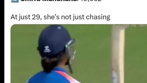 Super Smriti Mandhana became fastest to 10000 international runs.Hats off. Best wishes