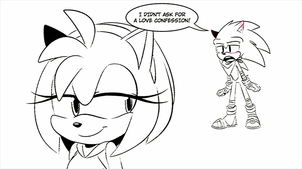 amy flirt with sonic ,sonamy animatic