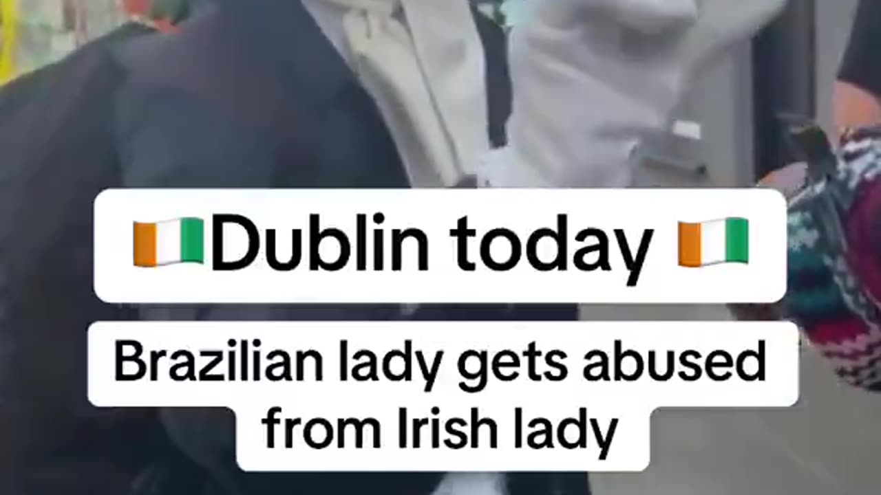 Irish women tells off black invaders.