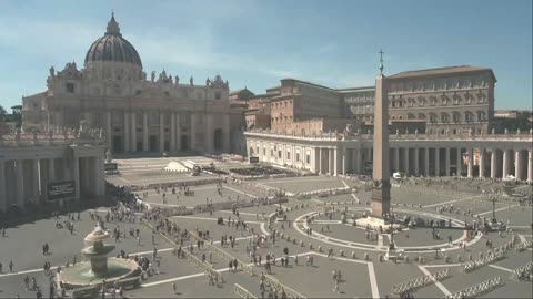 LIVE: View of St. Peter’s Square ahead of the conclave