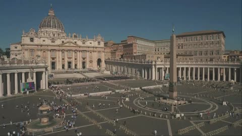 LIVE: View of St. Peter’s Square ahead of the conclave