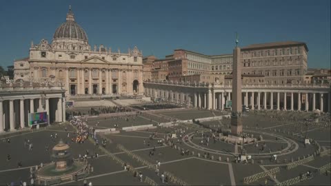 LIVE: View of St. Peter’s Square ahead of the conclave
