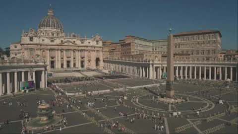 LIVE: View of St. Peter’s Square ahead of the conclave