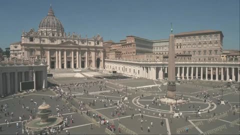 LIVE: View of St. Peter’s Square ahead of the conclave