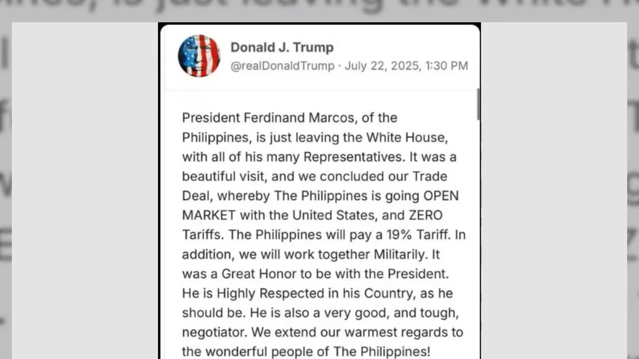 Fact Check: Trump Was Correct -- Ferdinand Marcos (Junior) Is Current Philippines President