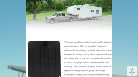 LICAEVEY 30W 12V Solar Battery Charger, 12V Solar Battery Maintainer Trickle Cha
