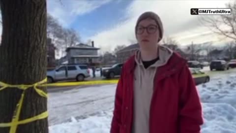 “Witness”: The lady was just stuck in the snow and wasn’t going to hit anyone