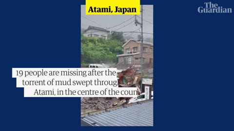 Landslide hits resort town of Atami in Japan