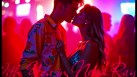 Electronic Music. Song With You in Neon Rays..