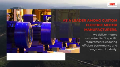 Custom Electric Motors for Industrial Solutions