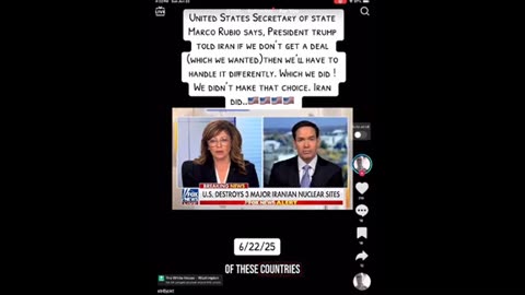 Rubio on Iran ..