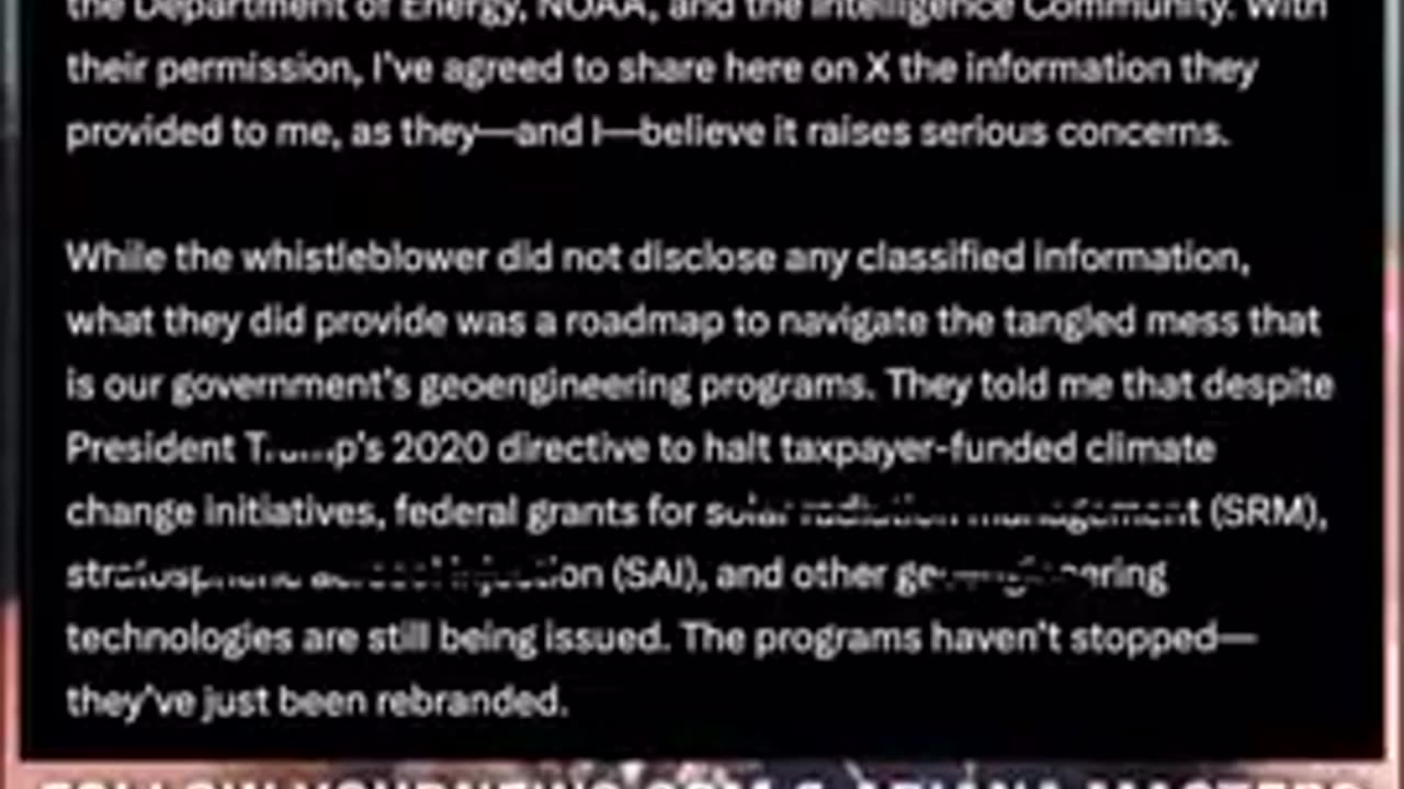 Nicole Shanahan releases Whistleblower report on Geo-Engineering