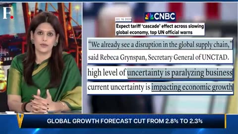 Trump’s Trade Wars Can Trigger Global Slowdown, UN's Trade Arm Warns | Vantage with Palki Sharma