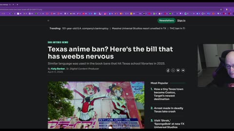 Texas bans Manga & Anime