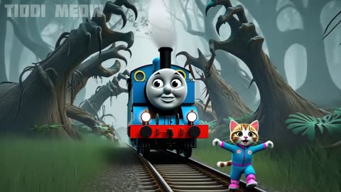 Kitten and Thomas Train Forest Trip Gone Wrong(1080P_HD)(720P_60FPS)