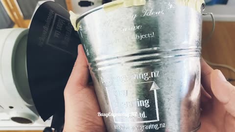 Can we engrave a candle steel bucket?