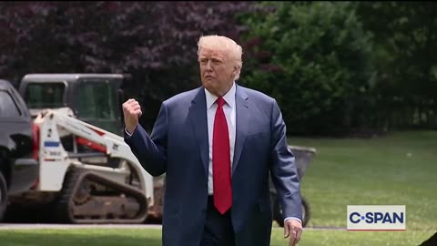 President Trump Speaks to Reporters
