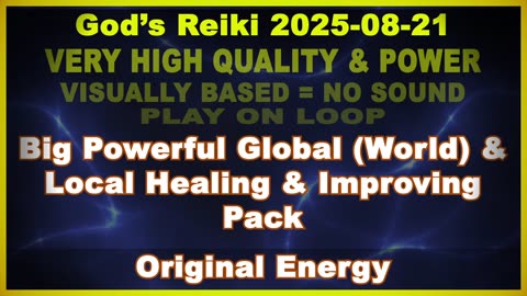 God's Reiki | Big Powerful Global (World) & Local Healing & Improving Pack - 5 Intentions