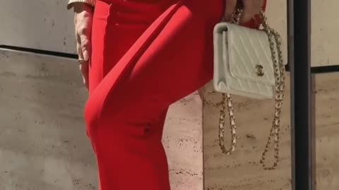 Nice red sexy and classy outfit shoot
