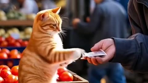 Cat cooking