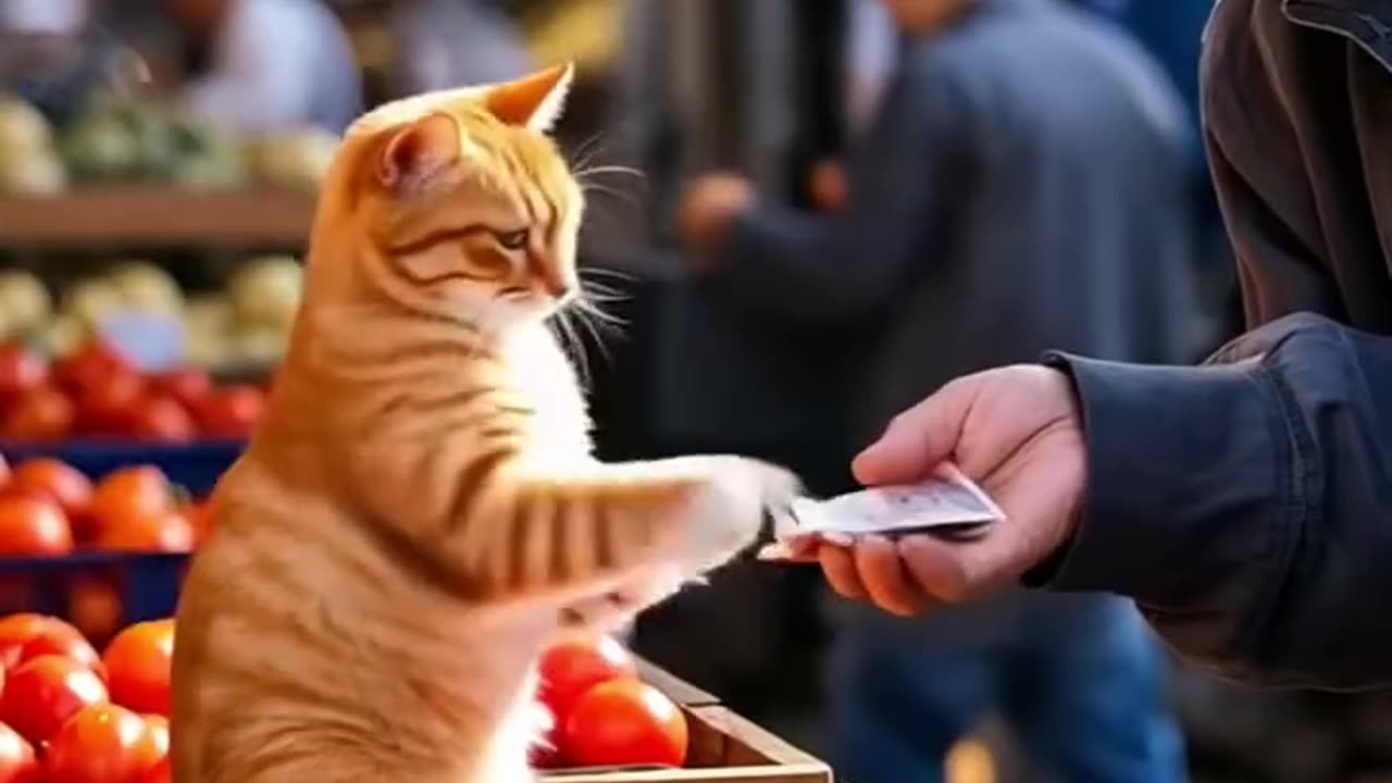 Cat cooking