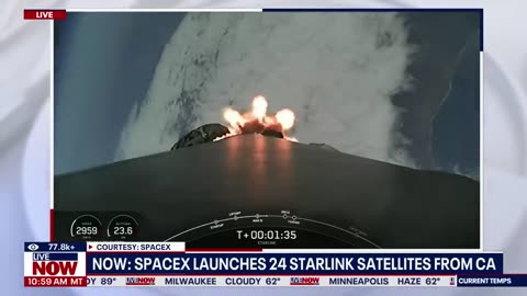 WATCH SpaceX rocket leaves giant hole in rain clouds