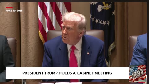 BREAKING Trump explains the China tariffs and the border in a cabinet meeting