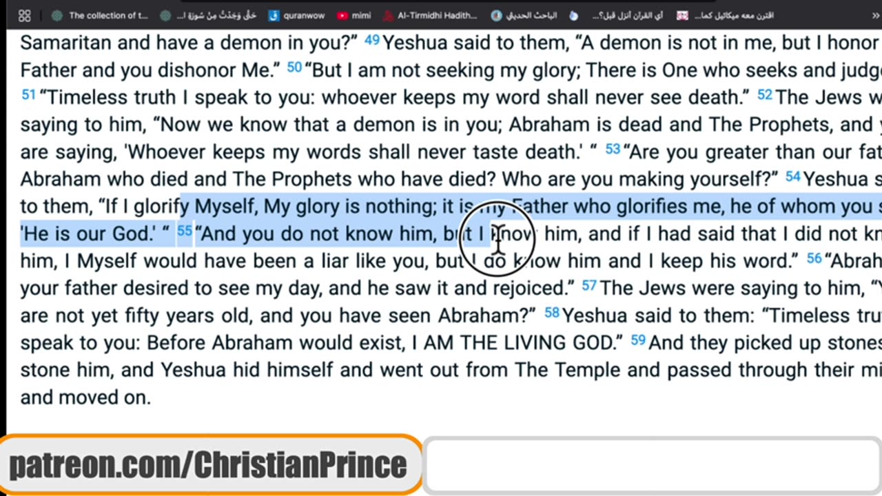 Christian prince Here you see how the muslim he trapt himself