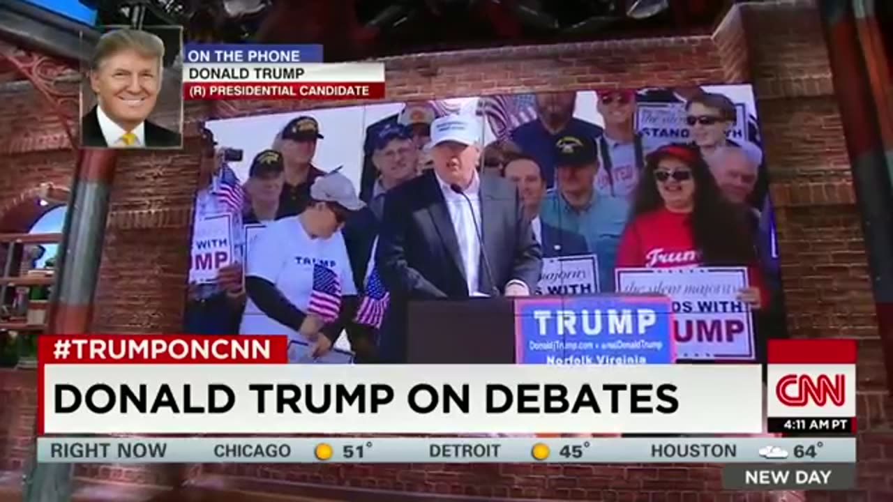 Donald Trump - I'm getting biggest crowds - Full CNN interview part 1