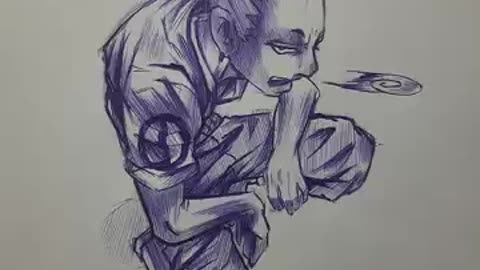 How to draw Shikamaru nara pen sketch #art #shikamaru #narutoshippuden #anime #drawing